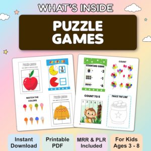 Kids Learning Activities Bundle. (PLR, MRR).