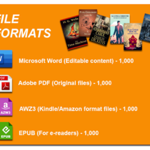 1000 timeless classic & famous novels in digital format.(PLR_MRR).