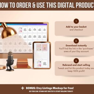 Libro para colorear de 150 páginas sobre pequeñas tiendas (plantilla editable de Canva con derechos de uso PLR) / Lindo.