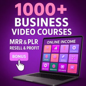 1000+ Business Courses Bundle PLR MRR .