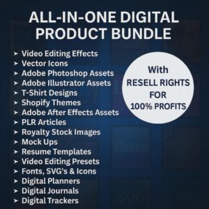 75M+ Digital Products Mega Bundle: PLR MRR, Ebooks, Templates (Instant Download).