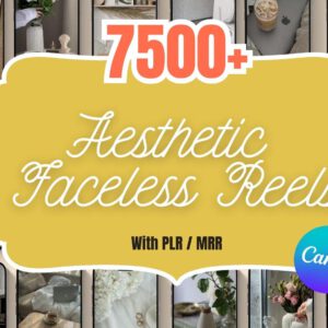 Faceless Reels – 7500+ Video & Photo Bundle (PLR/MRR License.