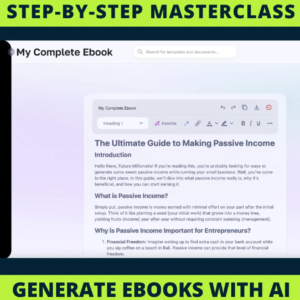 New Generate a complete eBook with AI.(PLR_MRR).