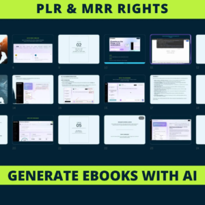 New Generate a complete eBook with AI.(PLR_MRR).