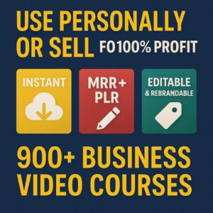 900+ Video Courses | PLR Digital Products Bundle .