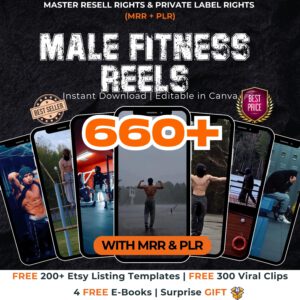 Male Fitness Reels: 660+ Bundle with Master Resell Rights.(plr_mrr).
