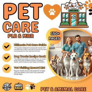 Pet Care Planner Bundle | PLR MRR (Digital Download).