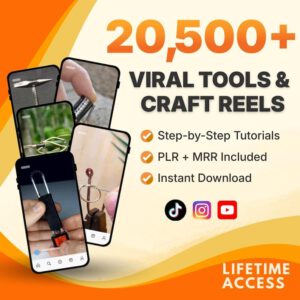 20,500+ Viral Tools & Craft Reels (PLR and MRR).
