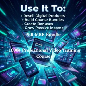 900+ Business Video Courses Bundle Online Training Library PLR MRR Resell Rights.