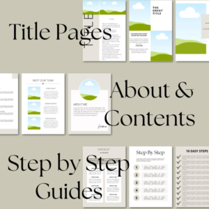 Canva eBook Template, How to Create e-Book.(MRR_PLR).