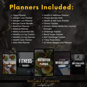 Fitness Planners PLR MRR Bundle Resell Rights.(MRR_PLR).