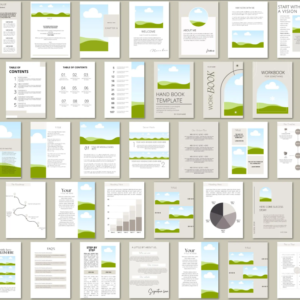 Canva eBook Template, How to Create e-Book.(MRR_PLR).