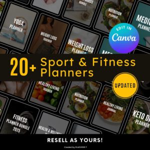 Fitness Planners PLR MRR Bundle Resell Rights.(MRR_PLR).